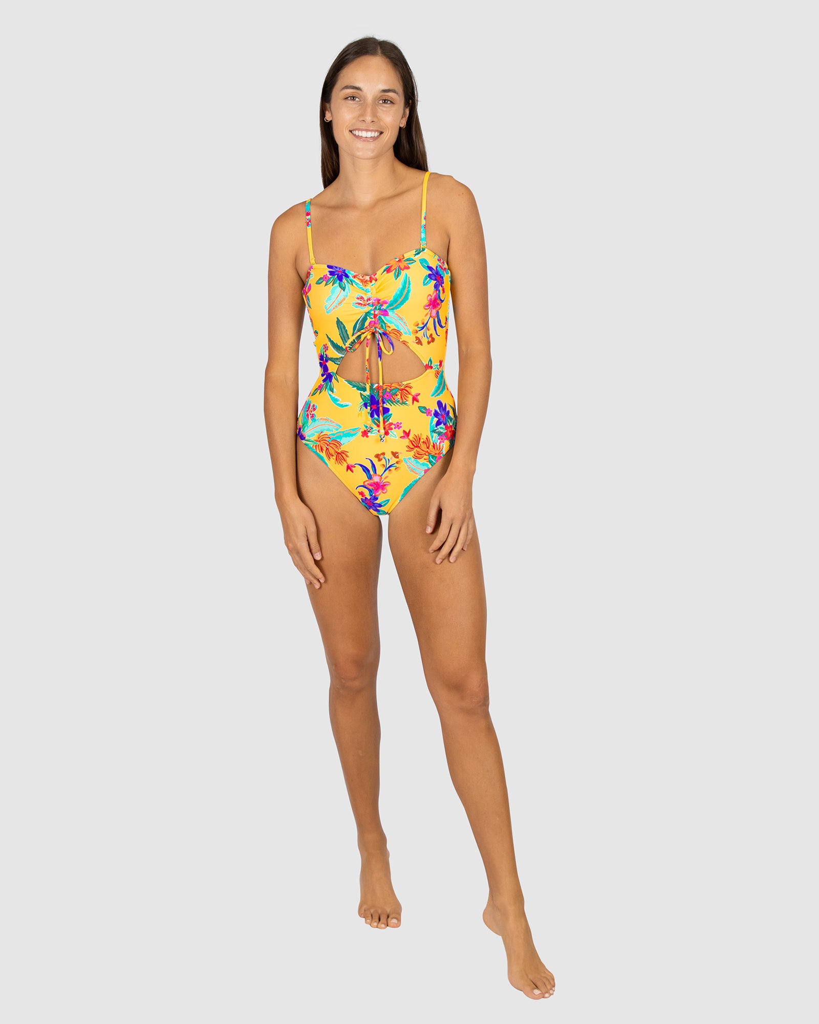 Ipanema Ruched Bandeau One Piece Swimsuit