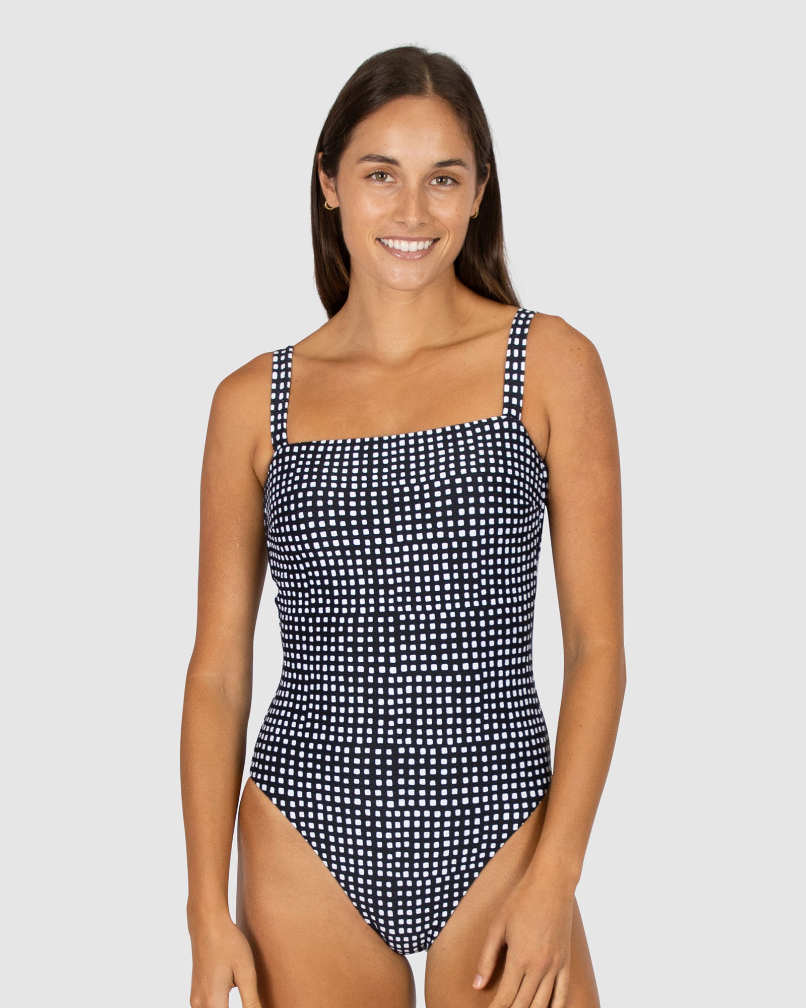 Picnic Point Square Neck One Piece Swimsuit