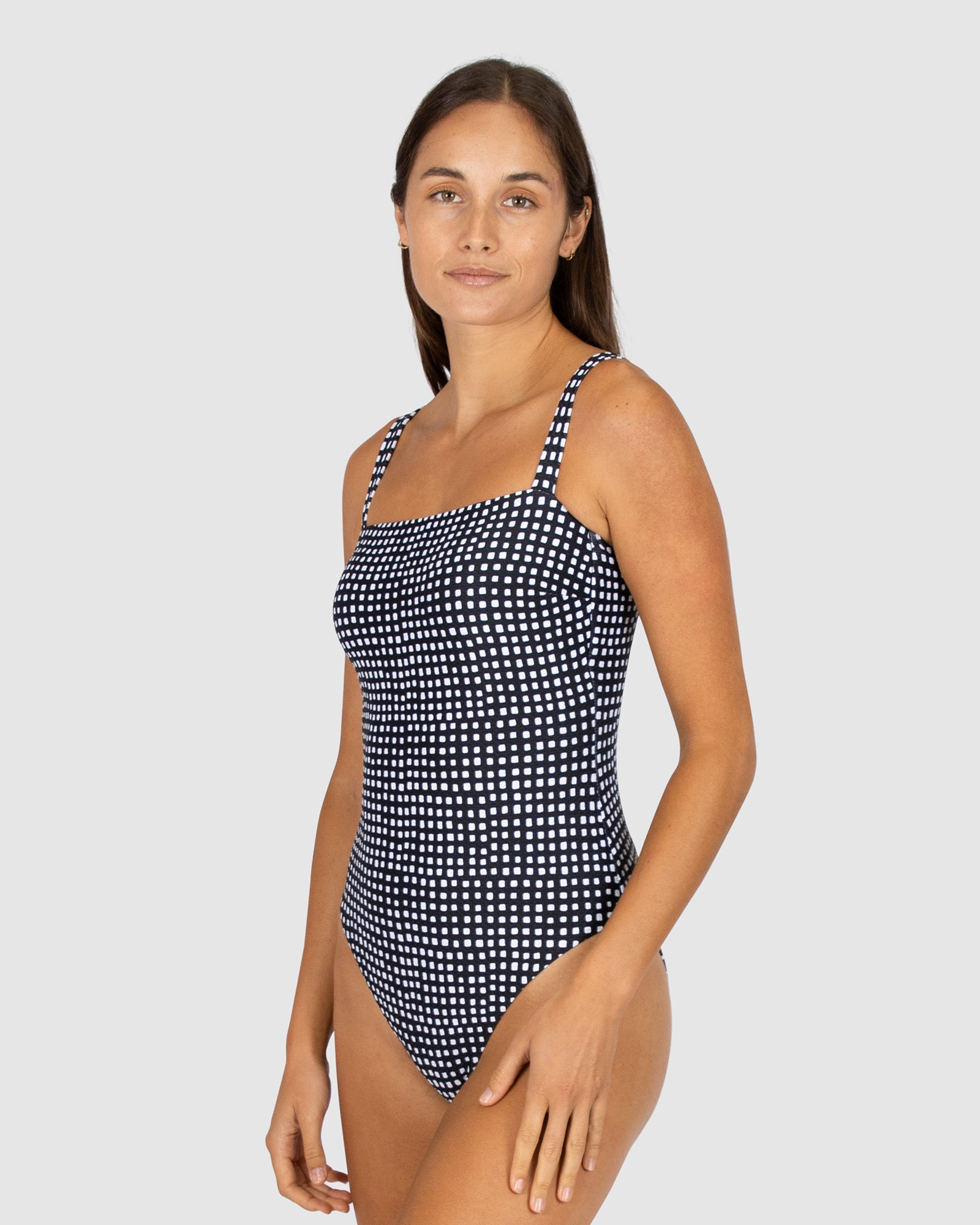 Picnic Point Square Neck One Piece Swimsuit