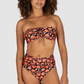 Flamenco Gathered High Waist Bikini Bottom