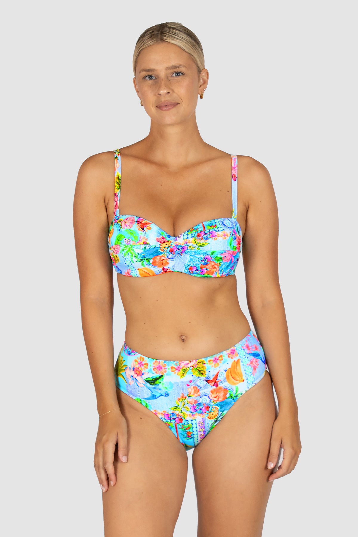 Sardinia D-DD Cup Twist Bandeau Bikini Bra Top