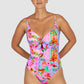 Sardinia D-E Tie Front One Piece Swimsuit