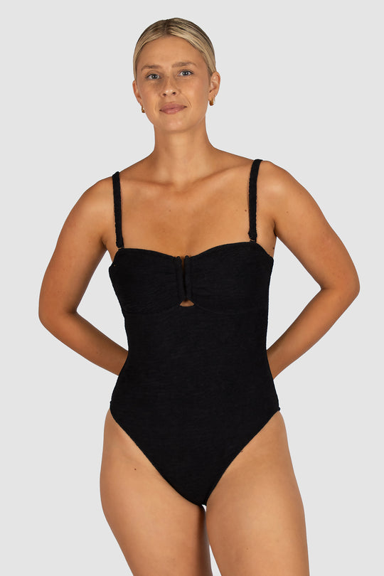 Ibiza D-DD Cup Underwire Bandeau One Piece Swimsuit