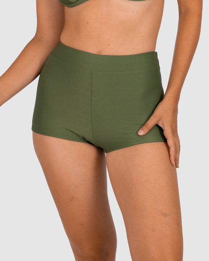 Rococco High Waist Boyleg Bikini Bottom