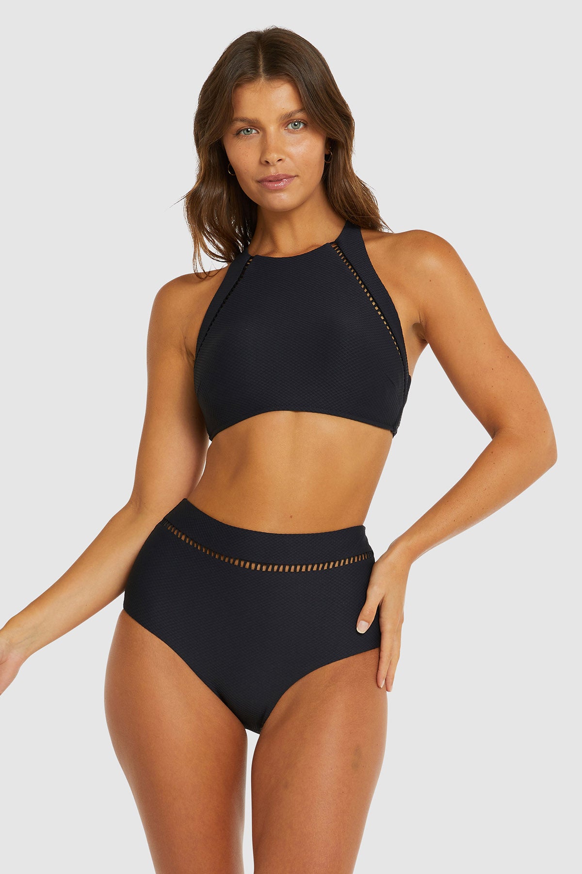 Rococco Lace High Waist Bikini Bottom