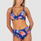 Cala Luna Ruched High Waist Bikini Bottom