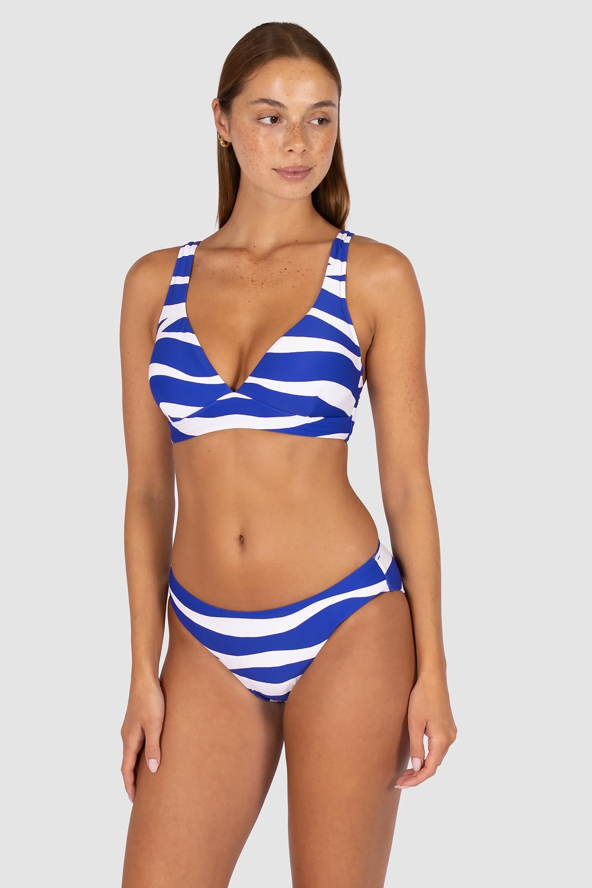 Zephyr Reef D/DD Cup Longline Bikini Bra Top