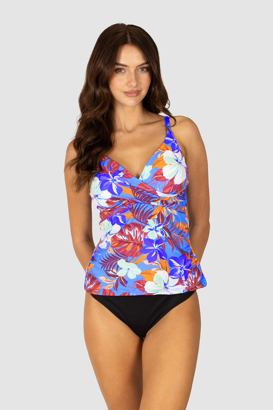 Mahalo D/E Cup Wrap Singlet Top