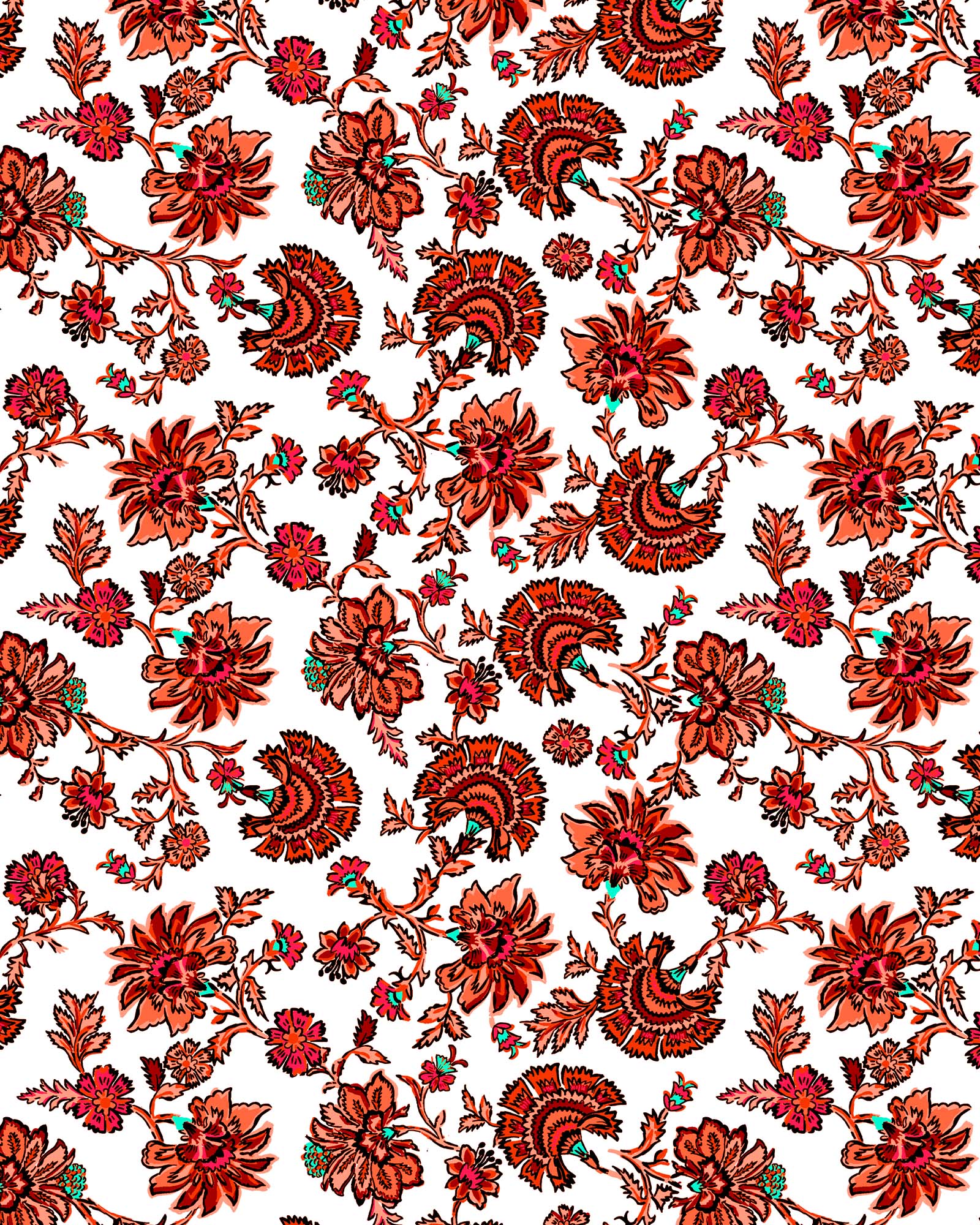 Flamenco Gathered High Waist Bikini Bottom