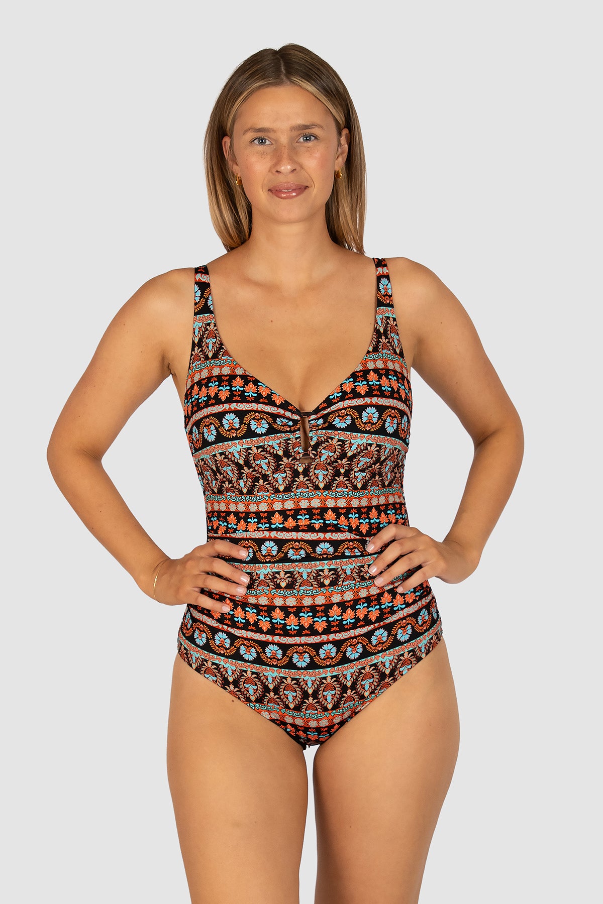 Morocco D/E Cup Ring Front One Piece Swimsuit