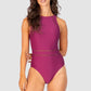 Rococco High Neck One Piece Swimsuit