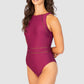 Rococco High Neck One Piece Swimsuit