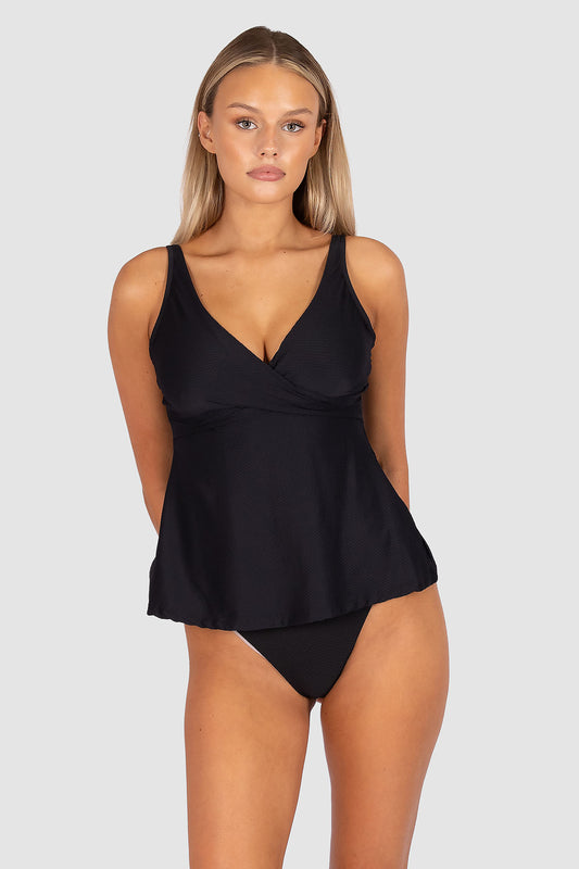 Rococco Flared D/E Cup Wrap Singlet Top