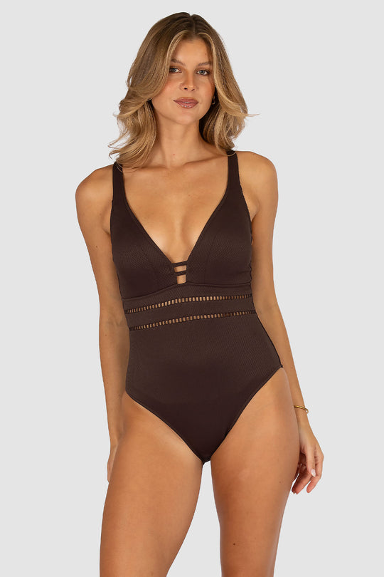 Rococco C/DD Cup Plunge One Piece Swimsuit