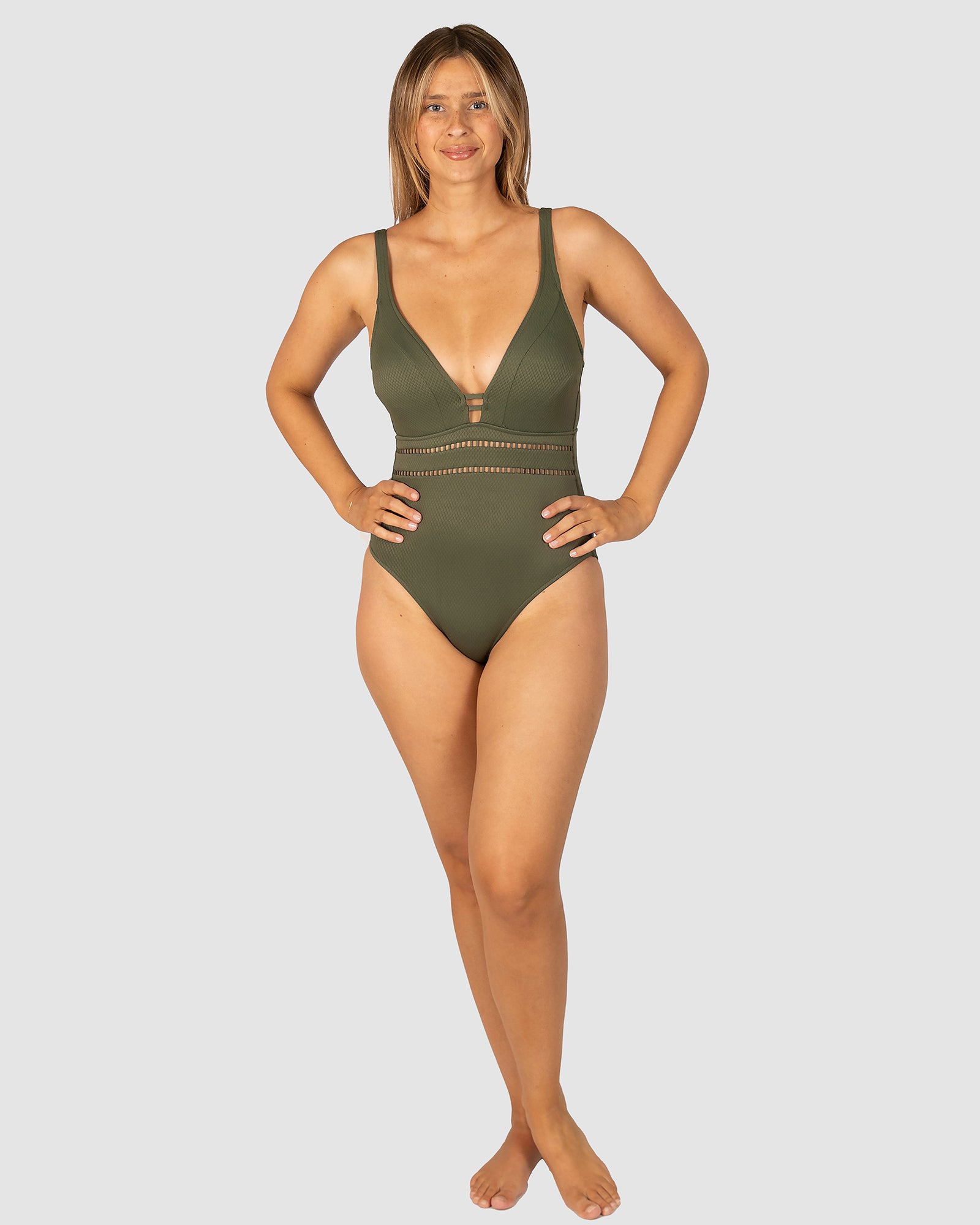 Rococco C/DD Cup Plunge One Piece Swimsuit