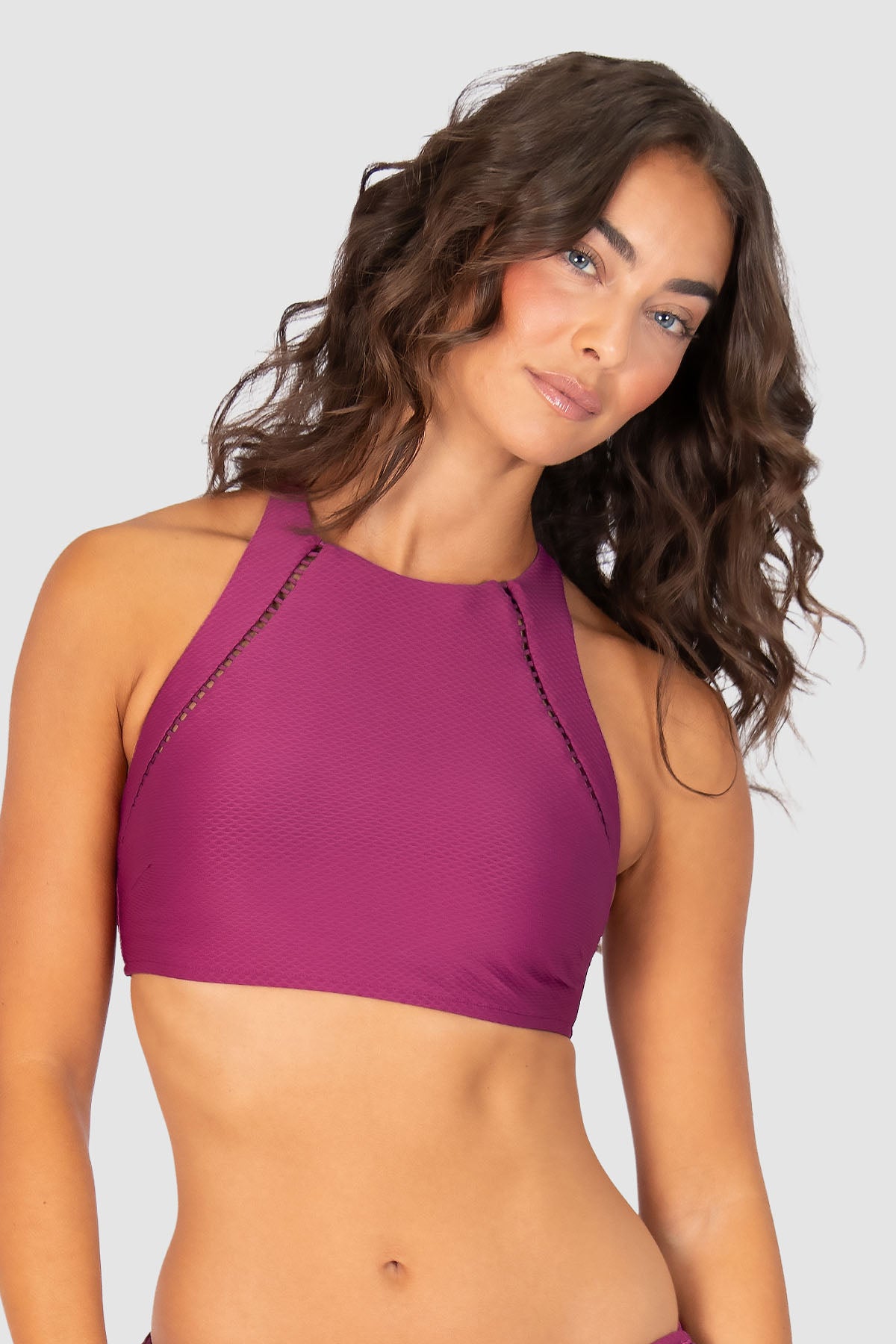 Rococco High Neck Bikini Bra Top