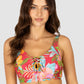 Mahalo F/G Cup Lace Up Bikini Bra Top