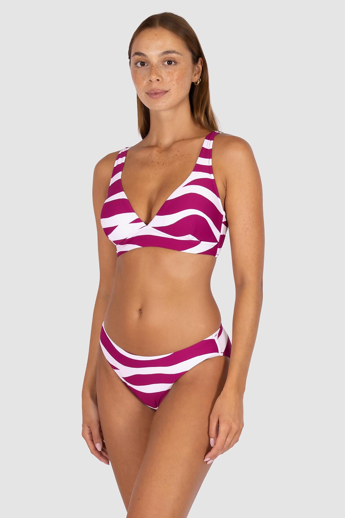 Zephyr Reef D/DD Cup Longline Bikini Bra Top