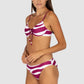 Zephyr Reef Ruched Underwire Bikini Bra Top