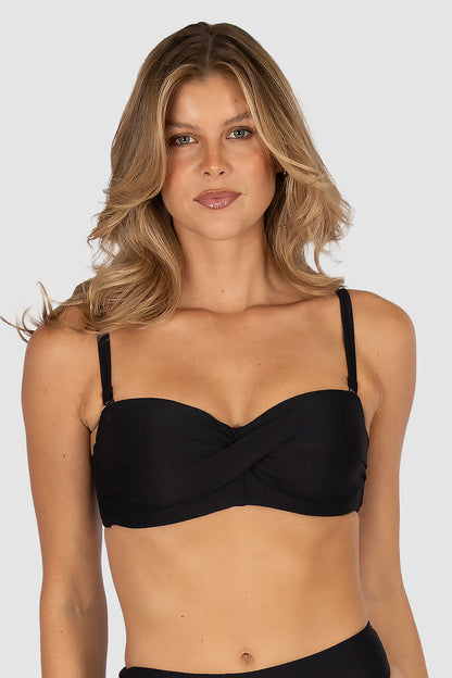Rococco D/DD Cup Bandeau Bikini Bra Top