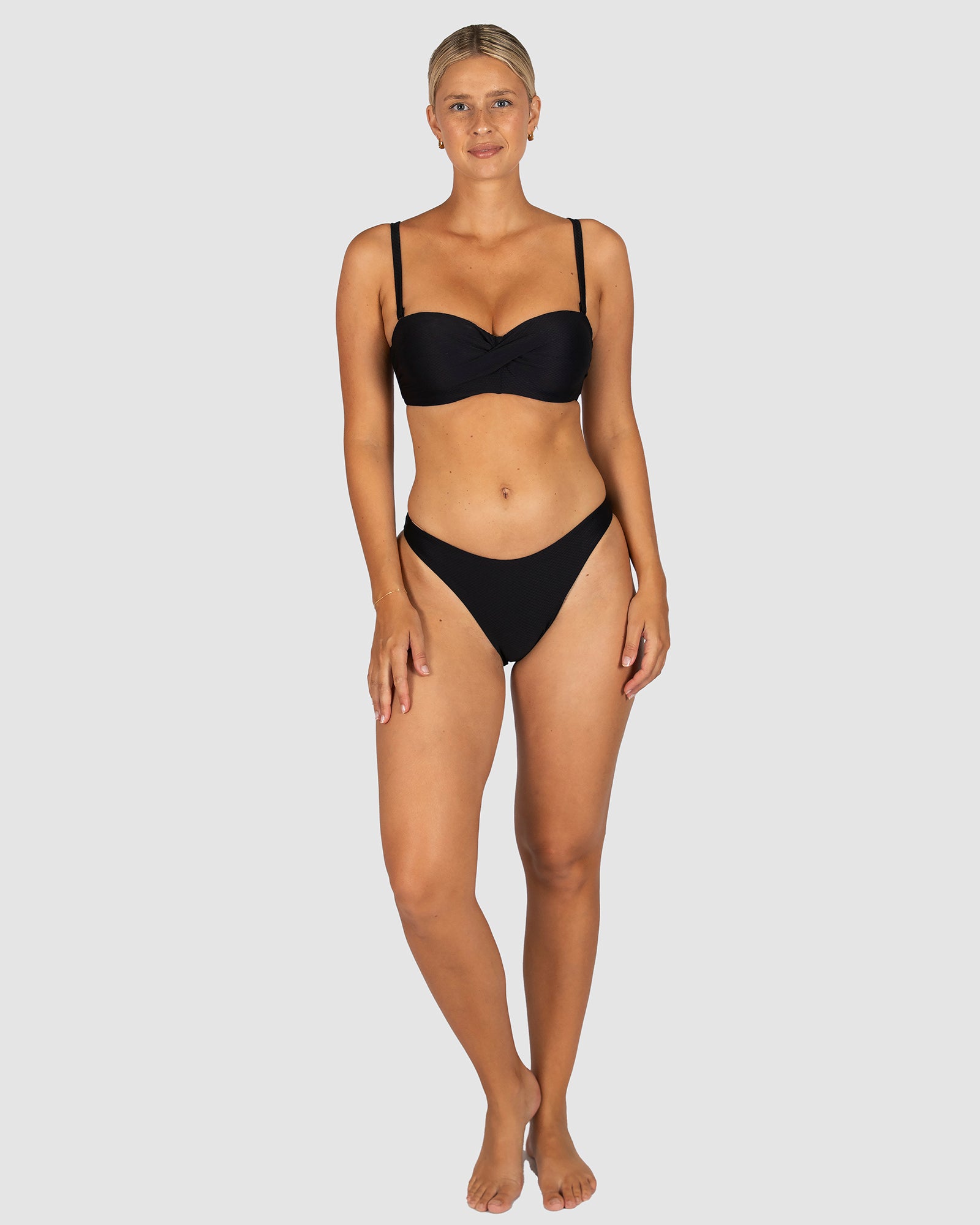 Rococco D/DD Cup Twist Bandeau Bikini Bra Top
