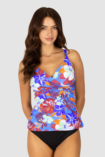 Mahalo D/E Cup Wrap Singlet Top