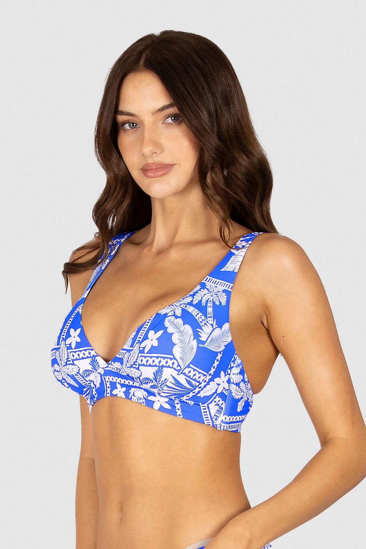 Cruz Del Mar D/DD Longline Bikni Bra Top