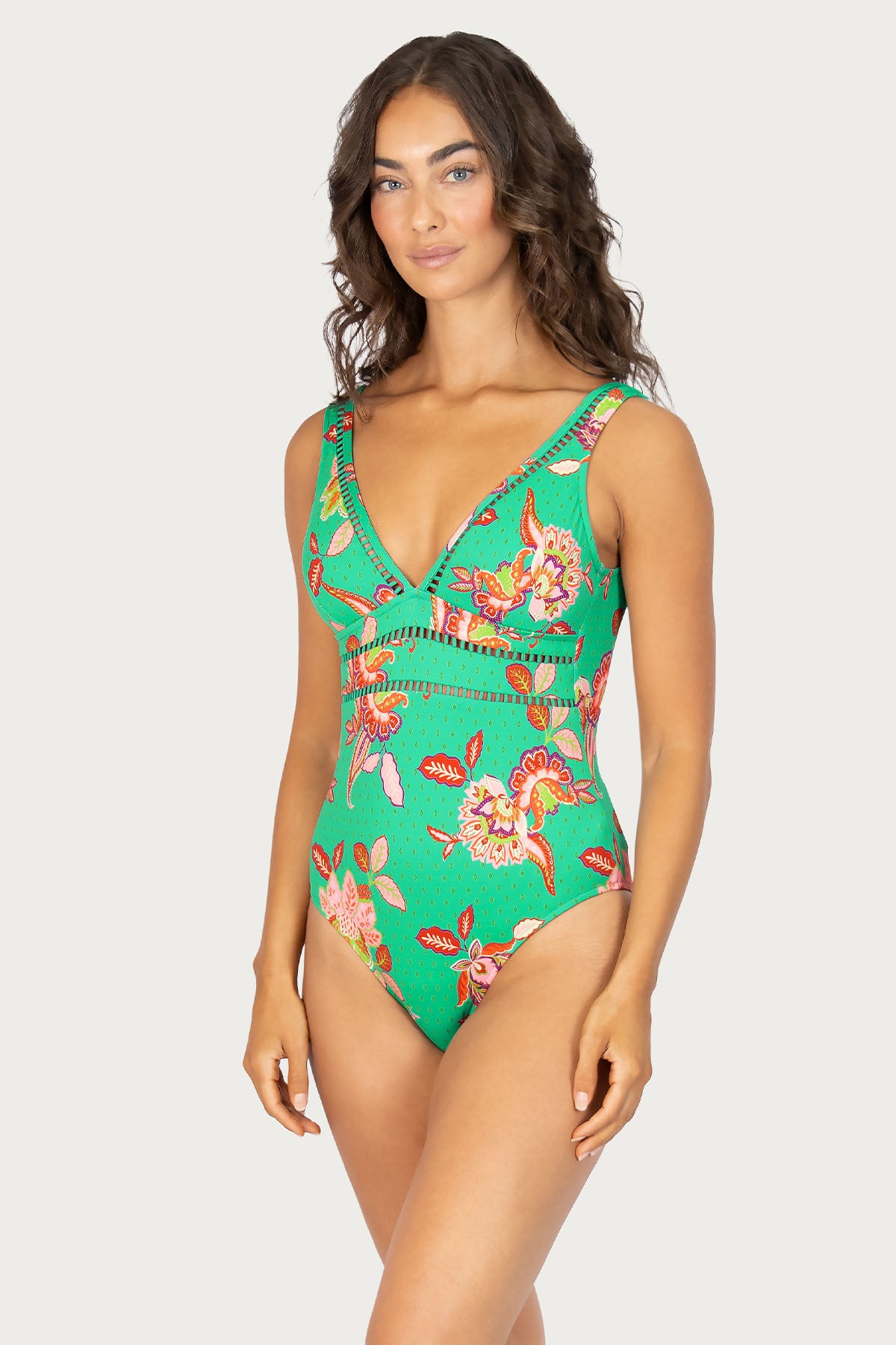Spice Temple Longline One Piece Swimsuit