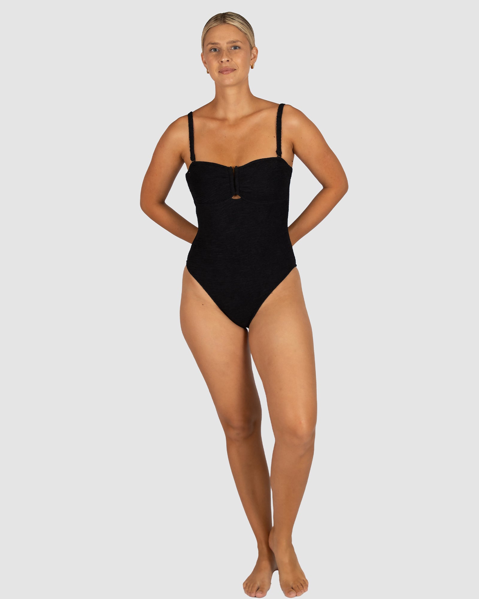 Ibiza D-DD Cup Underwire Bandeau One Piece Swimsuit