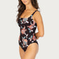Spice Temple Square Neck One Piece Swimsuit