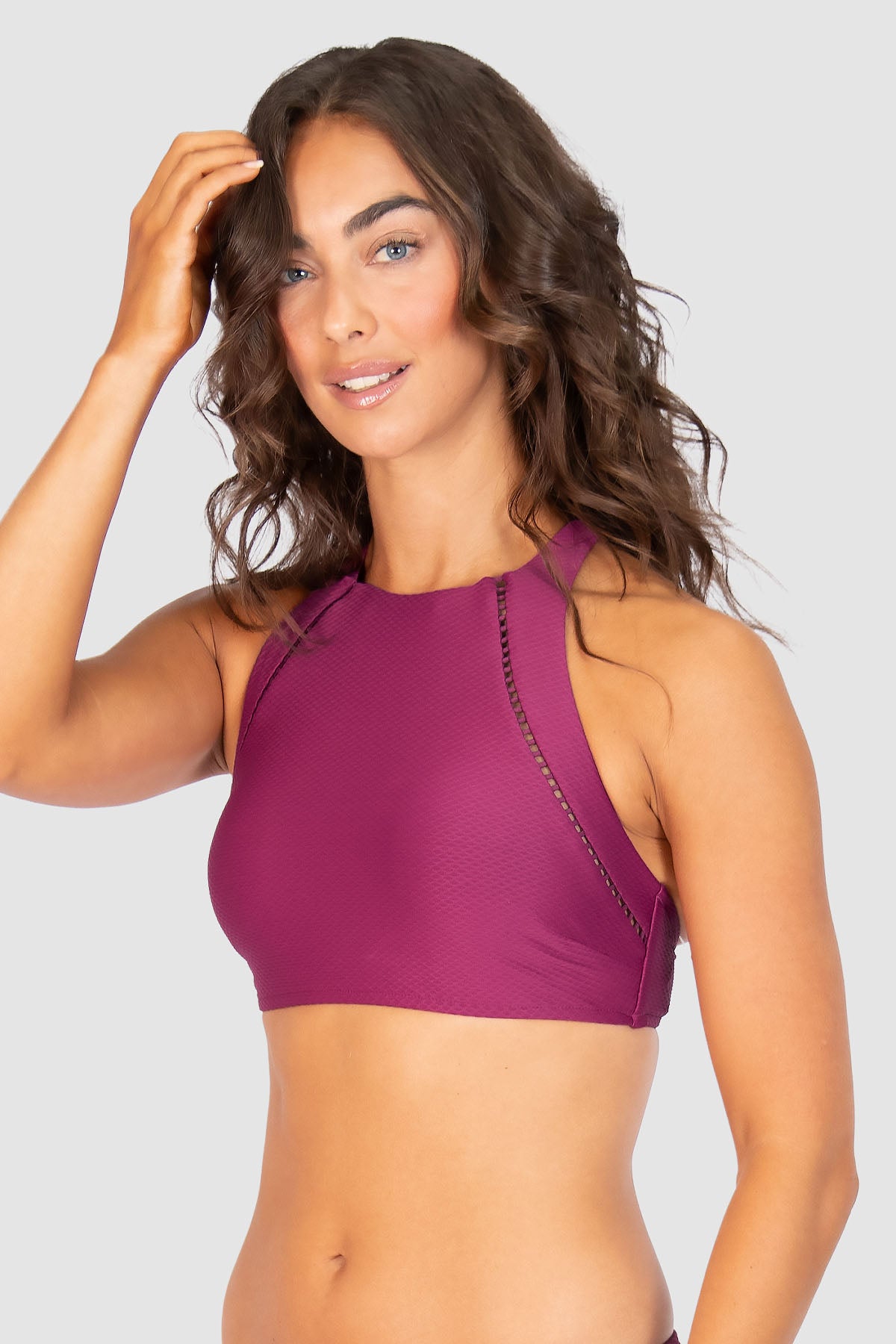Rococco High Neck Bikini Bra Top