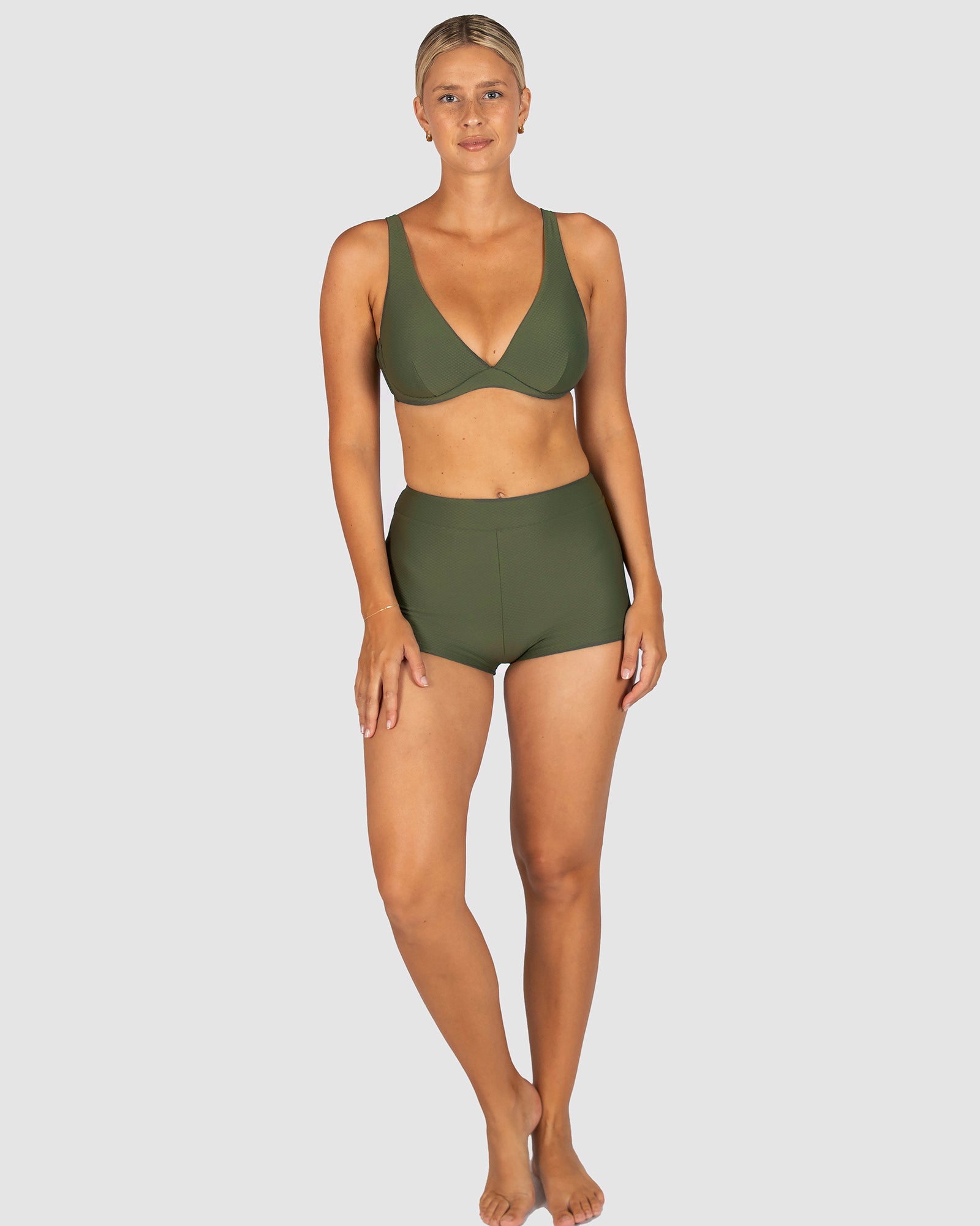 Rococco High Waist Boyleg Bikini Bottom