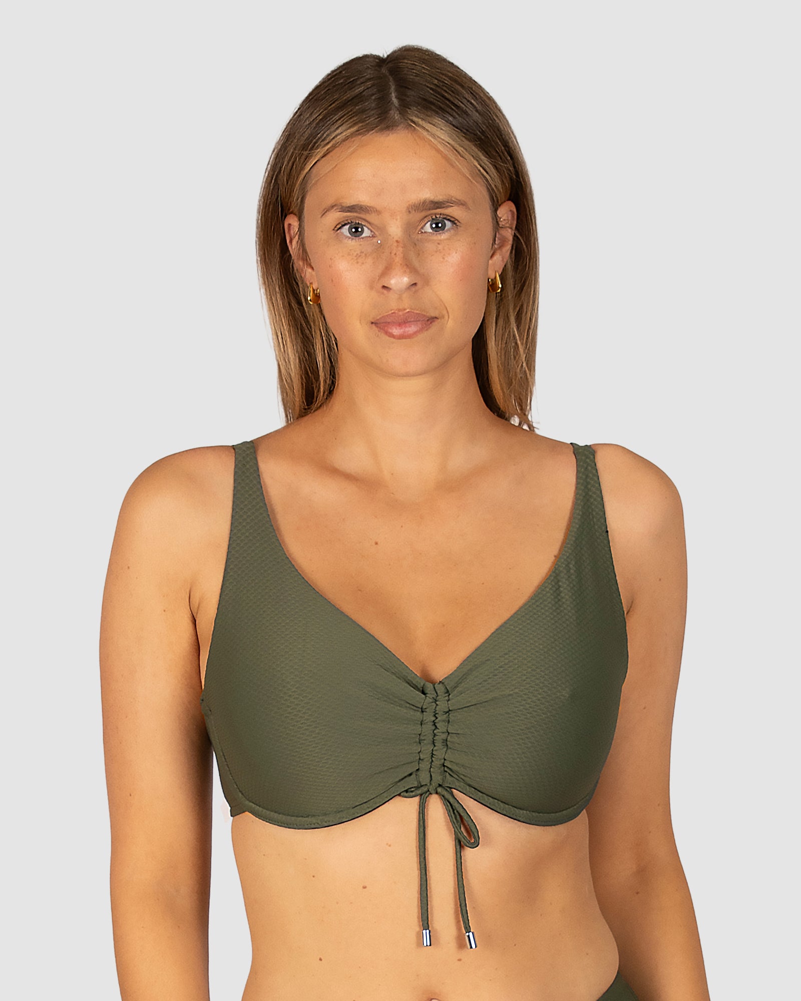Rococco F Cup Triangle Bikini Bra Top