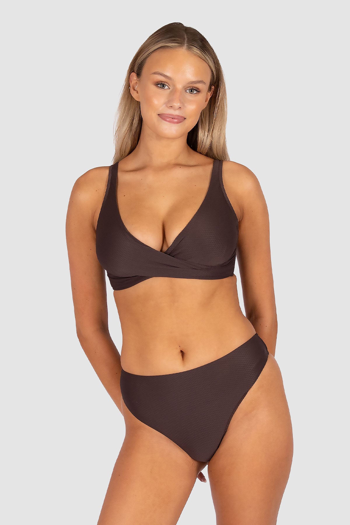 Rococco D/E Cup Wrap Bikini Bra Top