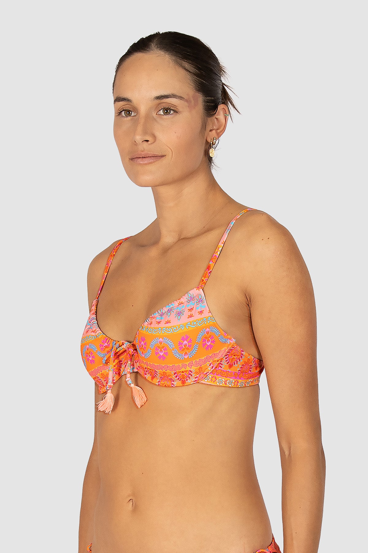 Morocco Ruched Underwire Bikini Bra Top