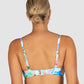 Baku Sardinia twist bandeau bikini top for D-DD cup with moulded cups, gripper tape and removable straps