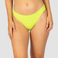 Ibiza Regular Bikini Pant in zest crinkle fabric with soft edge front and classic regular coverage from Australian swimwear brand Baku.