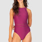 Rococco High Neck One Piece Swimsuit