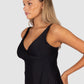 Rococco Flared D/E Cup Wrap Singlet Top