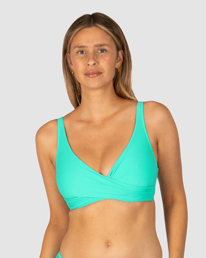 Rococco D/E Cup Wrap Bikini Bra Top