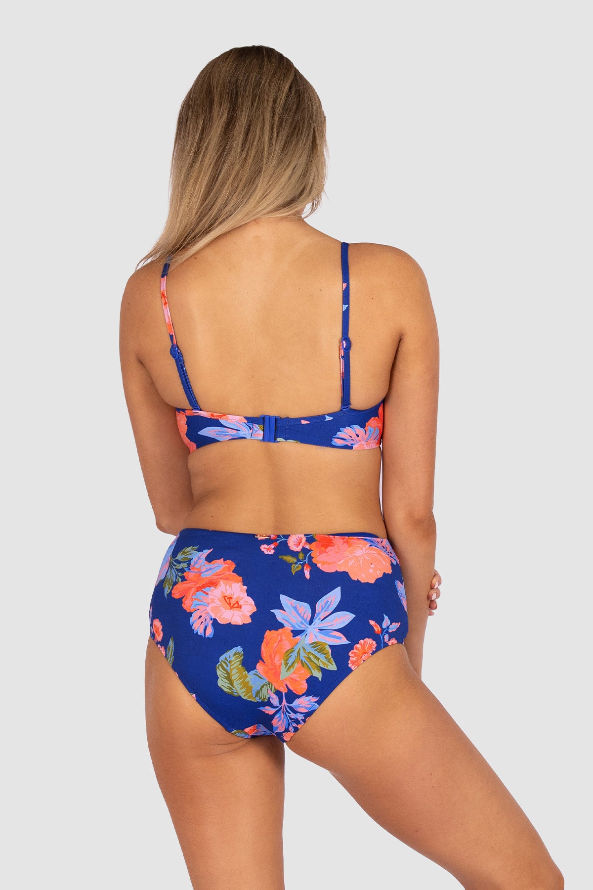 Cala Luna Ruched High Waist Bikini Bottom