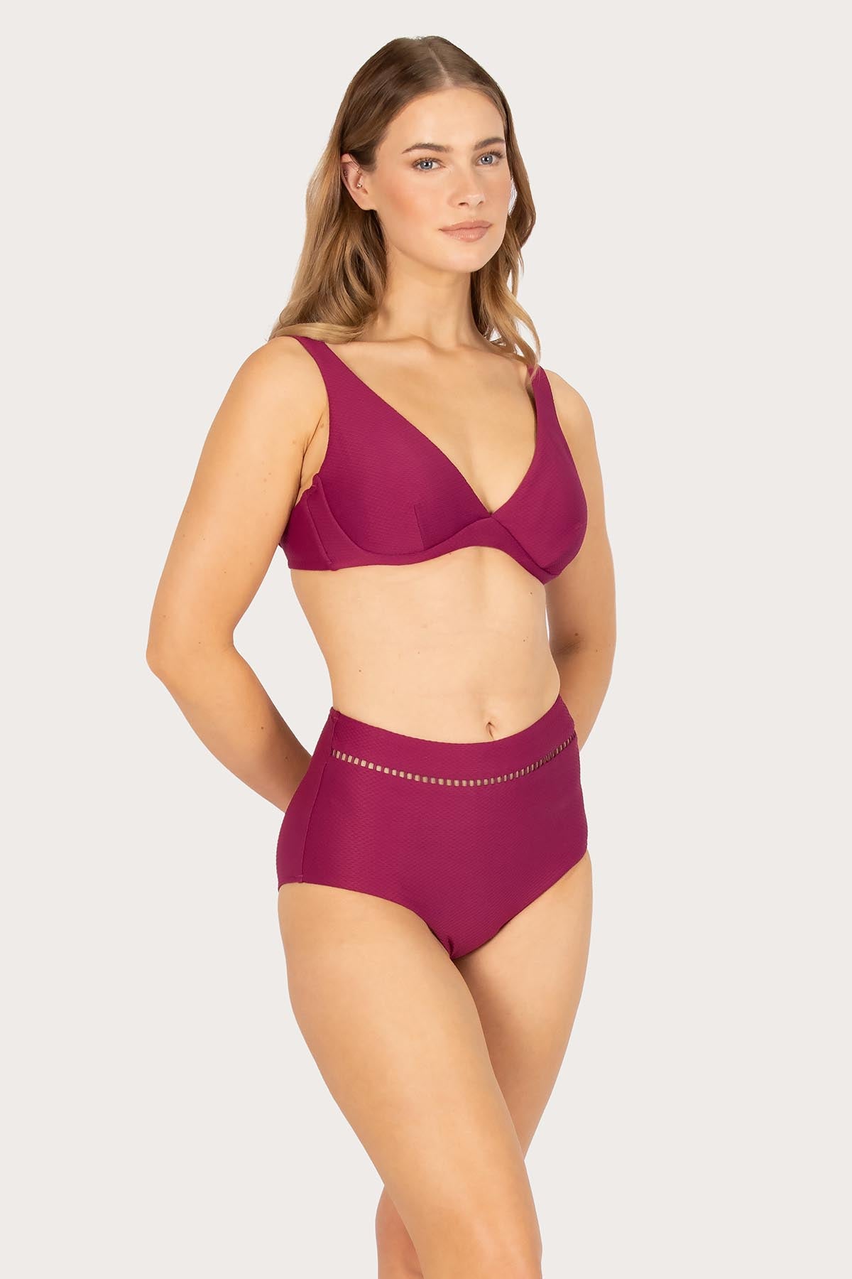 Rococco Lace High Waist Bikini Bottom