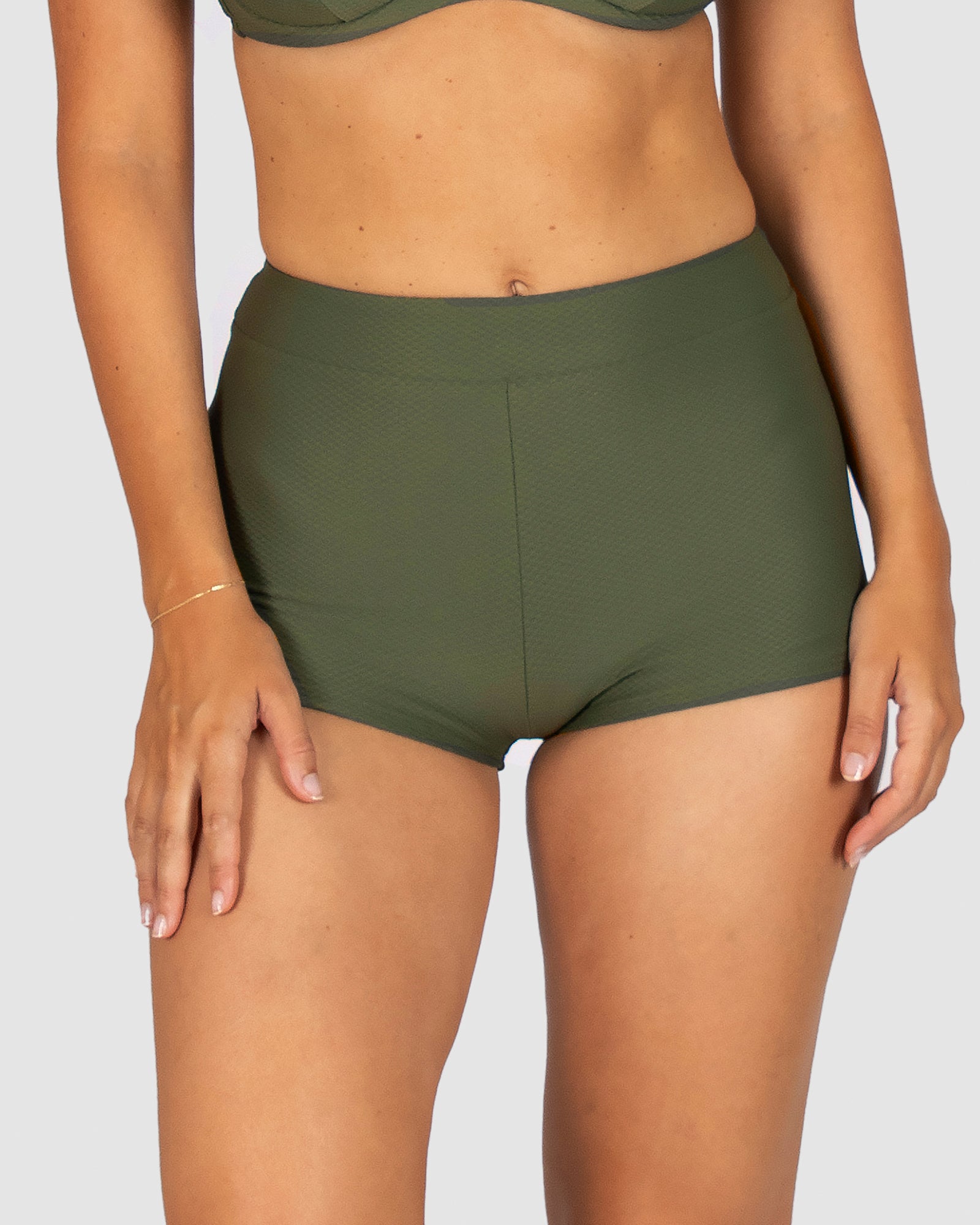 Rococco High Waist Boyleg Bikini Bottom