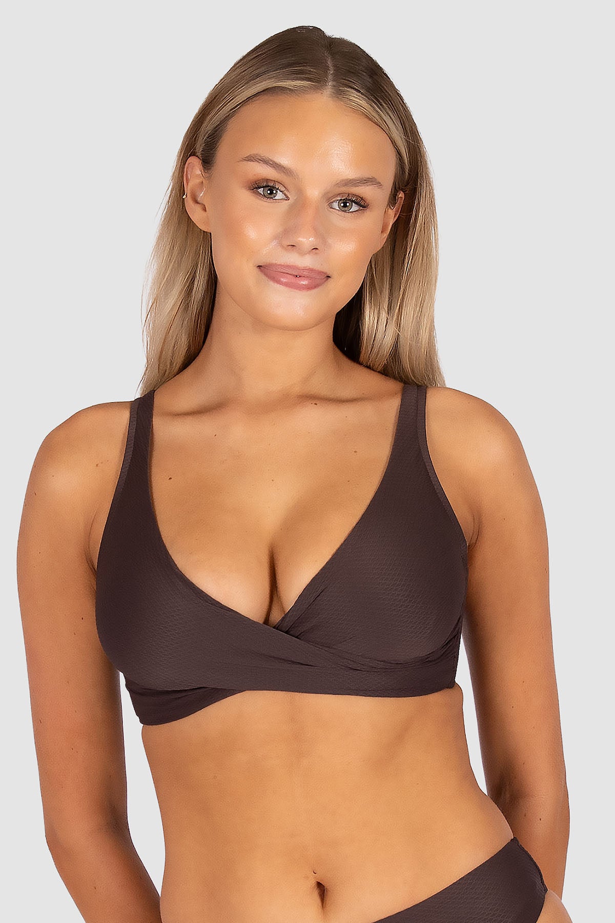 Rococco D/E Cup Wrap Bikini Bra Top