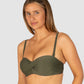 Rococco D/DD Cup Twist Bandeau Bikini Bra Top