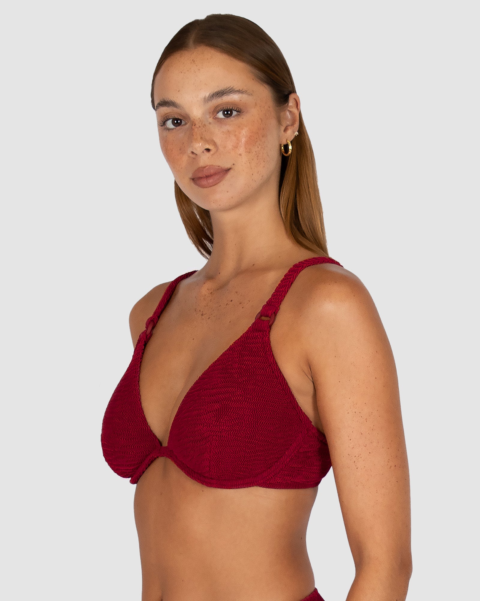 Ibiza D-DD Cup Underwire Triangle Bikini Bra Top