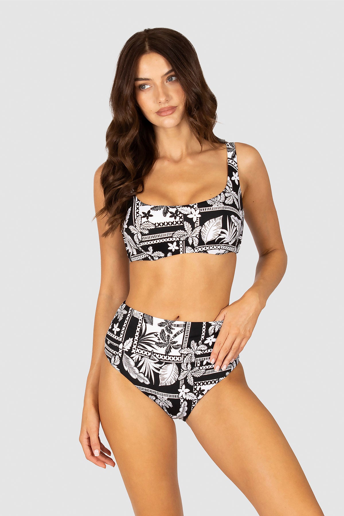 Cruz Del Mar C/DD Square Bikni Bra Top