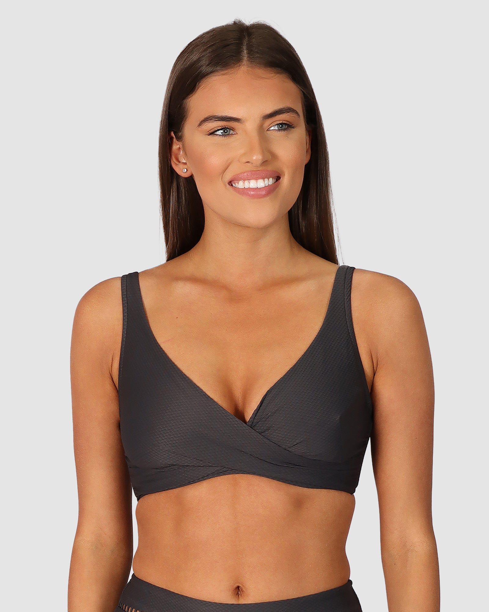 Rococco D/E Cup Wrap Bikini Bra Top