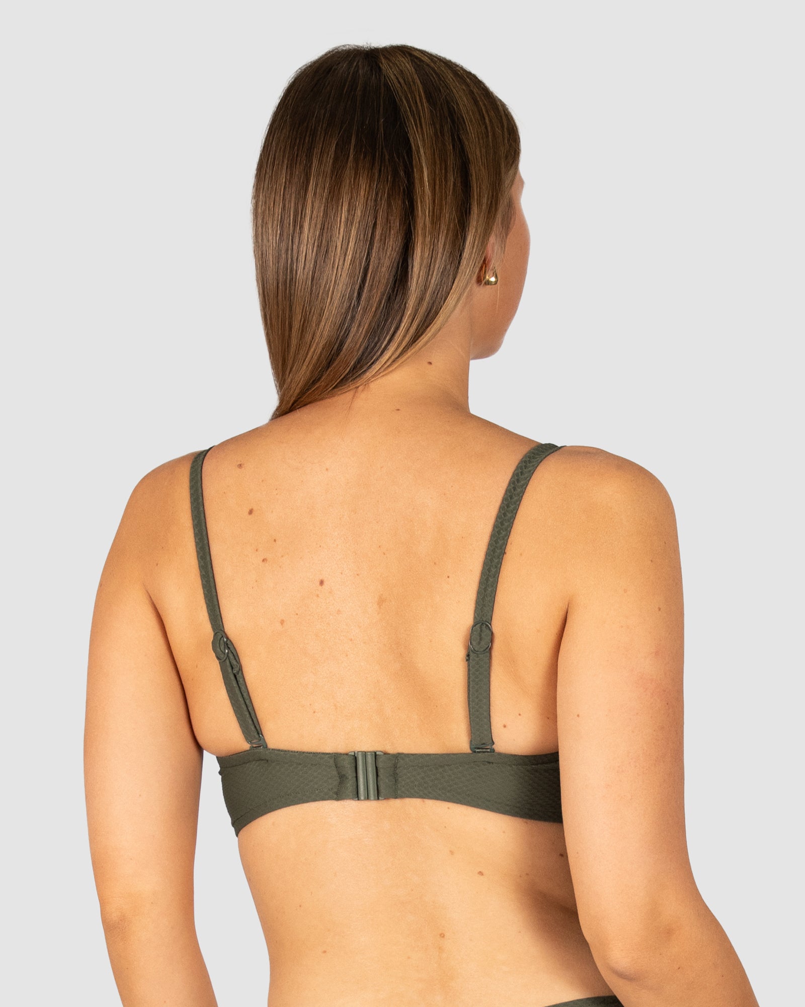 Rococco D/DD Cup Twist Bandeau Bikini Bra Top