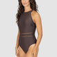 Rococco High Neck One Piece Swimsuit